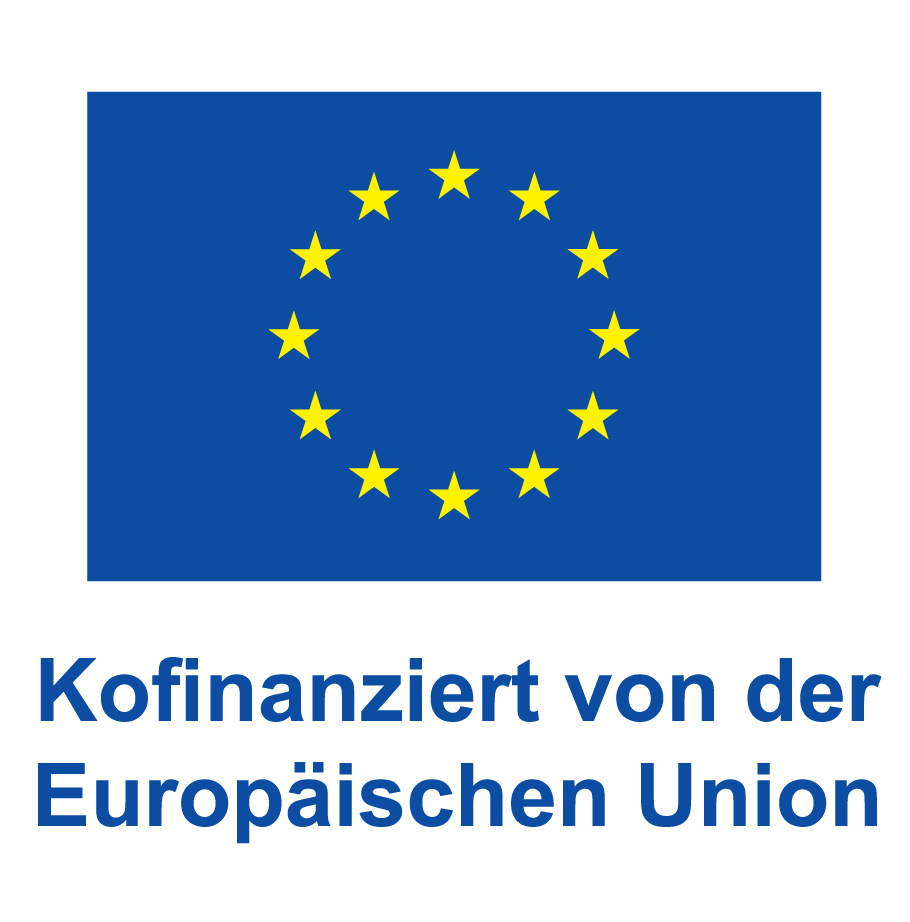 Logo Europäische Union mit dem Untertitel: Kofinanziert von der Europäischen Union